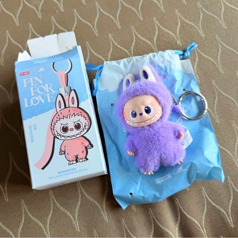 Labubu Pin for Love Purple T